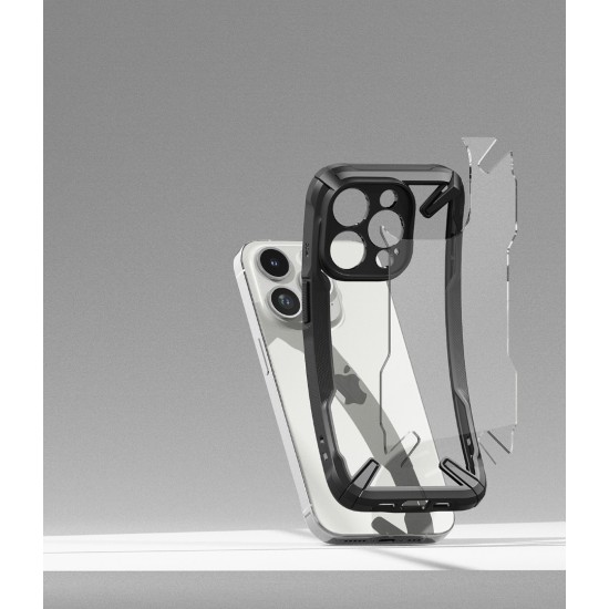 Θήκη Σιλικόνης Ringke Fusion X durable PC Case with TPU Bumper for iPhone 15 Pro Max black (FX744E55) Θήκη Σιλικόνης Ringke Fusion X durable PC Case with TPU Bumper for iPhone 15 Pro Max black (FX744E55)
