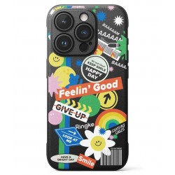 Θήκη Σιλικόνης Ringke Onyx Design Sticker Case Cover for iPhone 15 Pro Max black (OD746E238)