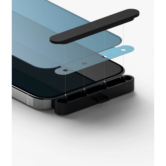 Γυαλί Προστασίας Ringke Privacy Tempered Glass Screen Protector Full Coveraged For iPhone 15 Pro Max jig Package (G4as120)
