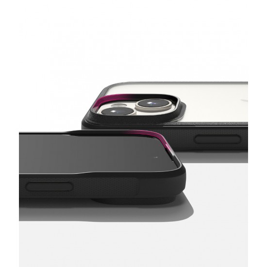 Θήκη Σιλικόνης Ringke Fusion Bold case with frame for iPhone 15 Clear Black (FBD728E55) Θήκη Σιλικόνης Ringke Fusion Bold case with frame for iPhone 15 Clear Black (FBD728E55)