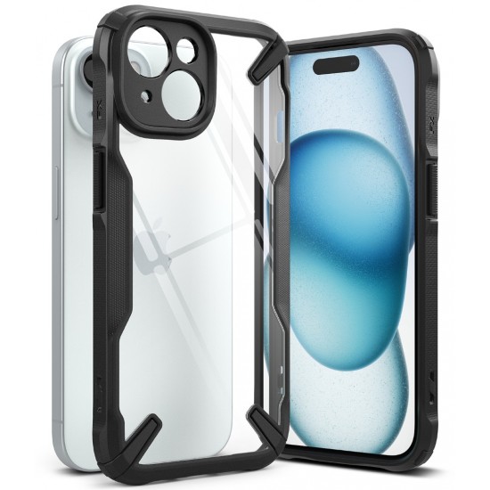 Θήκη Σιλικόνης Ringke Fusion X durable PC Case with TPU Bumper for iPhone 15 Plus black (FX734E55) Θήκη Σιλικόνης Ringke Fusion X durable PC Case with TPU Bumper for iPhone 15 Plus black (FX734E55)