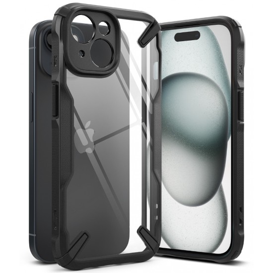 Θήκη Σιλικόνης Ringke Fusion X durable PC Case with TPU Bumper for iPhone 15 Plus black (FX734E55) Θήκη Σιλικόνης Ringke Fusion X durable PC Case with TPU Bumper for iPhone 15 Plus black (FX734E55)