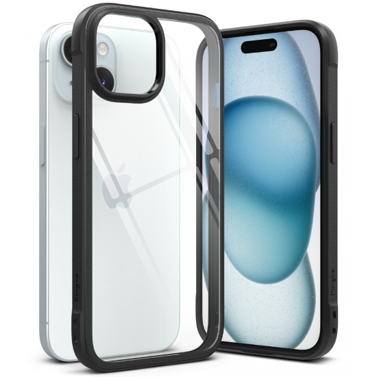 Θήκη Σιλικόνης Ringke Fusion Bold case with frame for iPhone 15 Clear Black (FBD728E55) Θήκη Σιλικόνης Ringke Fusion Bold case with frame for iPhone 15 Clear Black (FBD728E55)