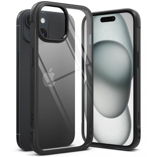 Θήκη Σιλικόνης Ringke Fusion Bold case with frame for iPhone 15 Clear Black (FBD728E55) Θήκη Σιλικόνης Ringke Fusion Bold case with frame for iPhone 15 Clear Black (FBD728E55)
