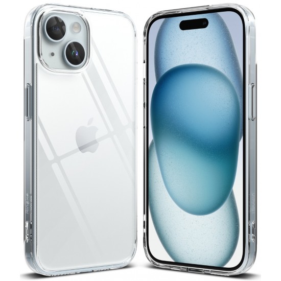 Θήκη Σιλικόνης Ringke Fusion TPU case with frame for iPhone 15 Plus Clear (F732E52)