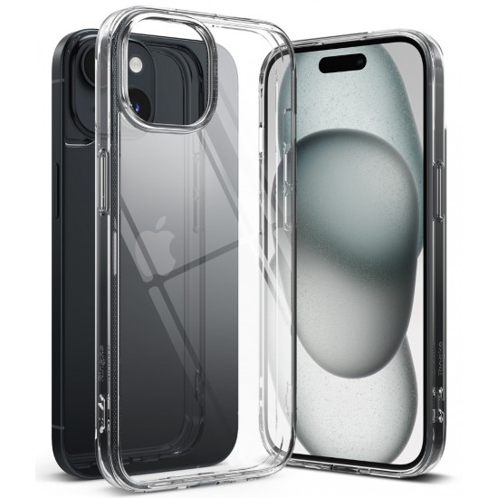 Θήκη Σιλικόνης Ringke Fusion TPU case with frame for iPhone 15 Plus Clear (F732E52)