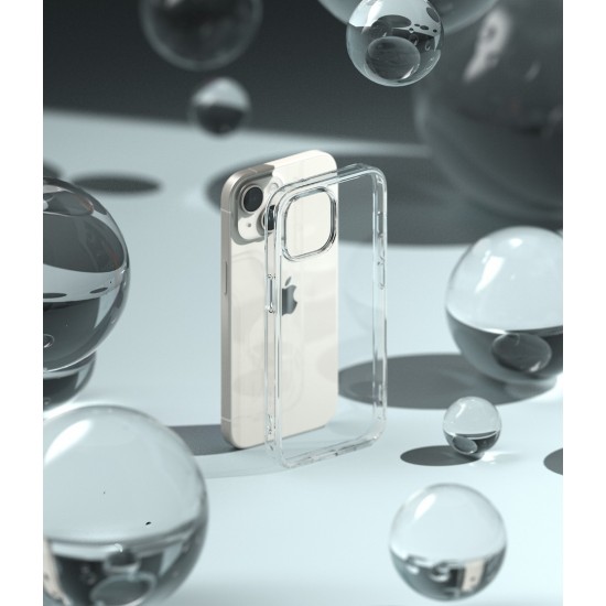 Θήκη Σιλικόνης Ringke Fusion TPU case with frame for iPhone 15 Plus Clear (F732E52)