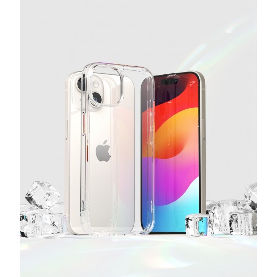 Θήκη Σιλικόνης Ringke Fusion TPU case with frame for iPhone 15 Plus Clear (F732E52)
