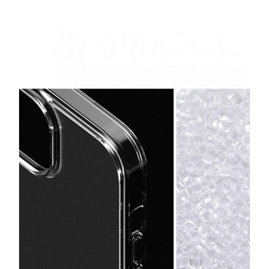 Θήκη Σιλικόνης Ringke Fusion TPU case with frame for iPhone 15 Plus Matte Clear (FM732E52)