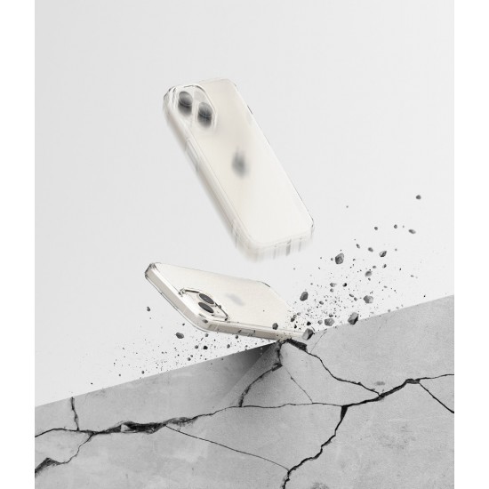 Θήκη Σιλικόνης Ringke Fusion TPU case with frame for iPhone 15 Plus Matte Clear (FM732E52)