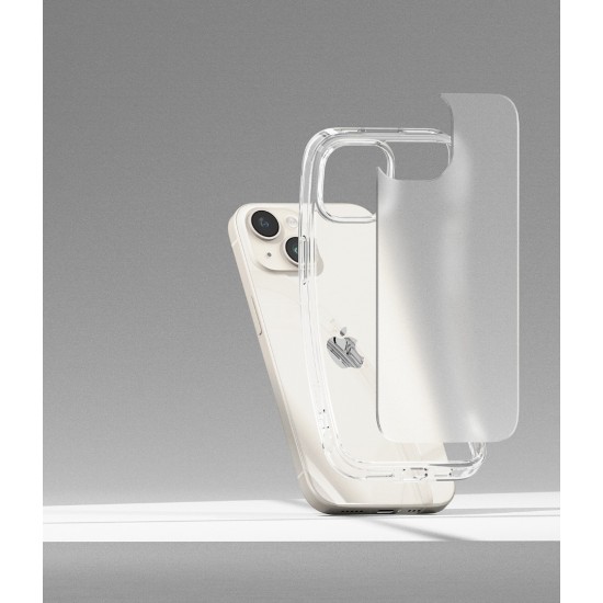 Θήκη Σιλικόνης Ringke Fusion TPU case with frame for iPhone 15 Plus Matte Clear (FM732E52)
