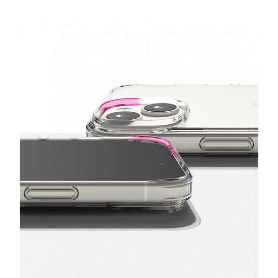 Θήκη Σιλικόνης Ringke Fusion TPU case with frame for iPhone 15 Plus Matte Clear (FM732E52)