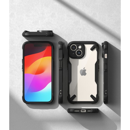 Θήκη Σιλικόνης Ringke Fusion X durable PC Case with TPU Bumper for iPhone 15 Plus black (FX734E55) Θήκη Σιλικόνης Ringke Fusion X durable PC Case with TPU Bumper for iPhone 15 Plus black (FX734E55)