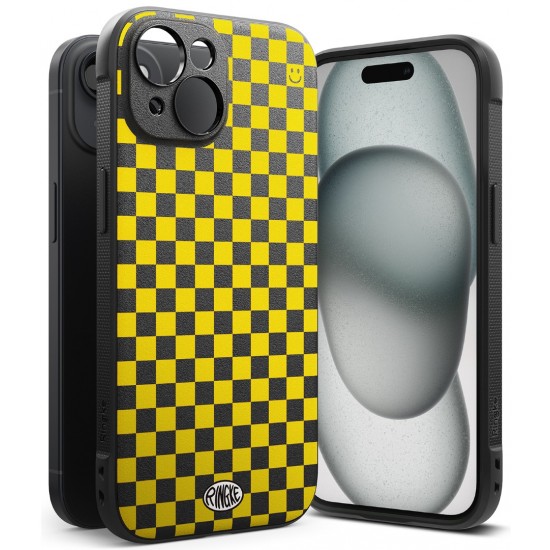 Θήκη Σιλικόνης Ringke Onyx Design Checkboard Yellow Case Cover for iPhone 15 Black (OD731E239) Θήκη Σιλικόνης Ringke Onyx Design Checkboard Yellow Case Cover for iPhone 15 Black (OD731E239)