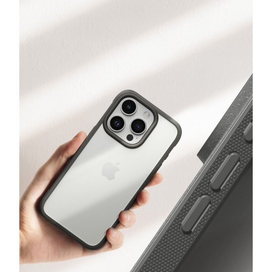 Θήκη Σιλικόνης Ringke Fusion Bold case with frame for iPhone 15 Pro Clear Grey (FBD738E64) Θήκη Σιλικόνης Ringke Fusion Bold case with frame for iPhone 15 Pro Clear Grey (FBD738E64)