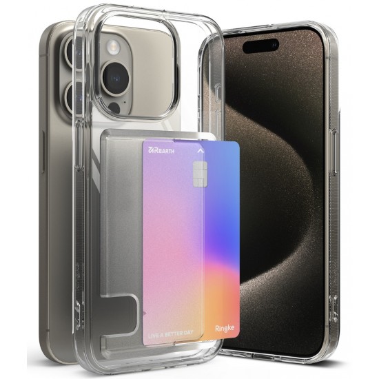 Θήκη Σιλικόνης Ringke Fusion Card TPU case for iPhone 15 Pro Clear (FCD737E52) Θήκη Σιλικόνης Ringke Fusion Card TPU case for iPhone 15 Pro Clear (FCD737E52)
