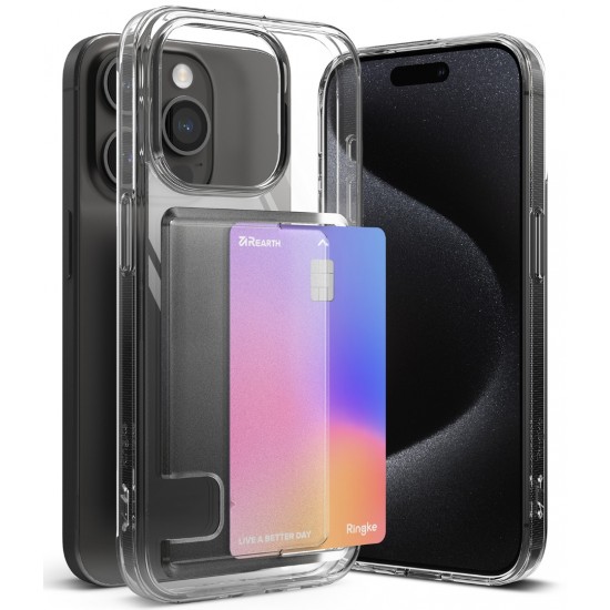 Θήκη Σιλικόνης Ringke Fusion Card TPU case for iPhone 15 Pro Clear (FCD737E52) Θήκη Σιλικόνης Ringke Fusion Card TPU case for iPhone 15 Pro Clear (FCD737E52)