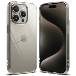 Θήκη Σιλικόνης Ringke Fusion TPU case with frame for iPhone 15 Pro Clear (F737E52)