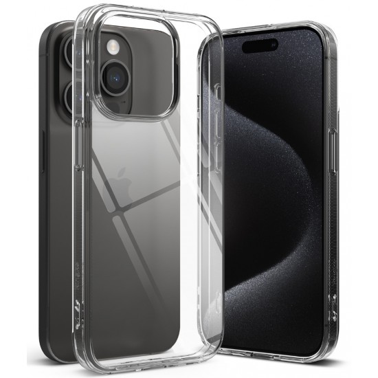 Θήκη Σιλικόνης Ringke Fusion TPU case with frame for iPhone 15 Pro Clear (F737E52) Θήκη Σιλικόνης Ringke Fusion TPU case with frame for iPhone 15 Pro Clear (F737E52)