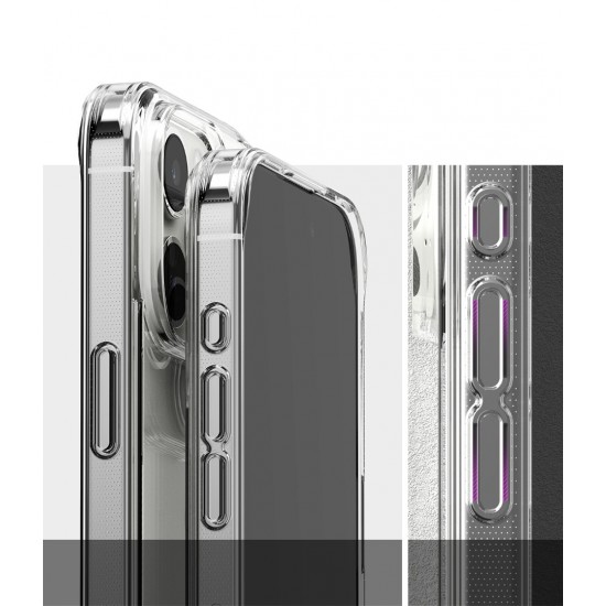 Θήκη Σιλικόνης Ringke Fusion TPU case with frame for iPhone 15 Pro Clear (F737E52) Θήκη Σιλικόνης Ringke Fusion TPU case with frame for iPhone 15 Pro Clear (F737E52)