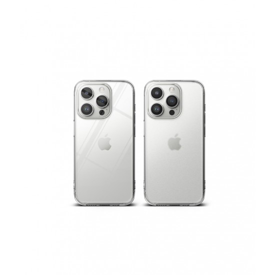 Θήκη Σιλικόνης Ringke Fusion TPU case with frame for iPhone 15 Pro Matte Clear (FM737E52)