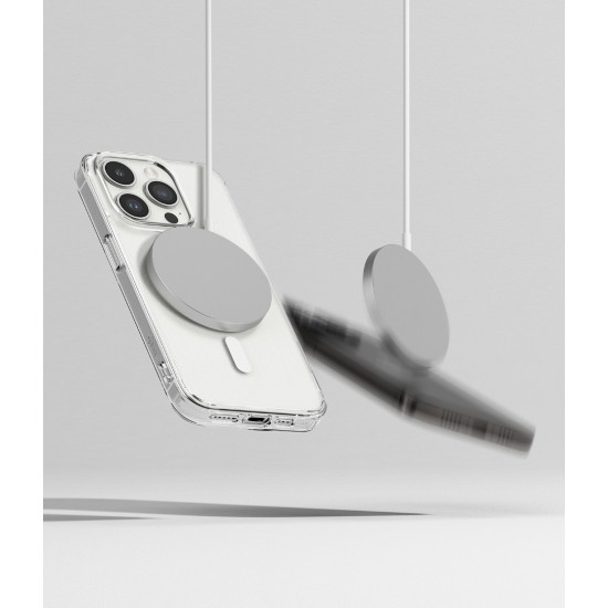 Θήκη Σιλικόνης Ringke Fusion Magnetic hard case with TPU frame for iPhone 15 Pro Mate Clear (FMGM737E52) (MagSafe compatible) Θήκη Σιλικόνης Ringke Fusion Magnetic hard case with TPU frame for iPhone 15 Pro Mate Clear (FMGM737E52) (MagSafe compatible)