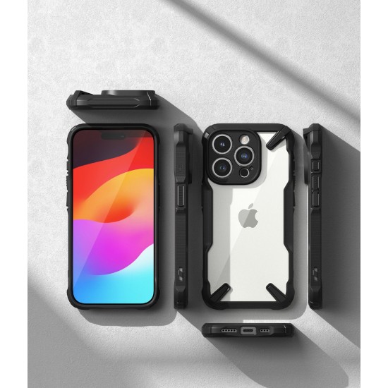 Θήκη Σιλικόνης Ringke Fusion X durable PC Case with TPU Bumper for iPhone 15 Pro black (FX739E55) Θήκη Σιλικόνης Ringke Fusion X durable PC Case with TPU Bumper for iPhone 15 Pro black (FX739E55)