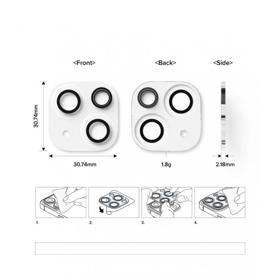Γυαλί Προστασίας Κάμερας Ringke Camera Tempered Glass for iPhone 15 / 15 Plus 2 τεμάχια (C1G039) Γυαλί Προστασίας Κάμερας Ringke Camera Tempered Glass for iPhone 15 / 15 Plus 2 τεμάχια (C1G039)