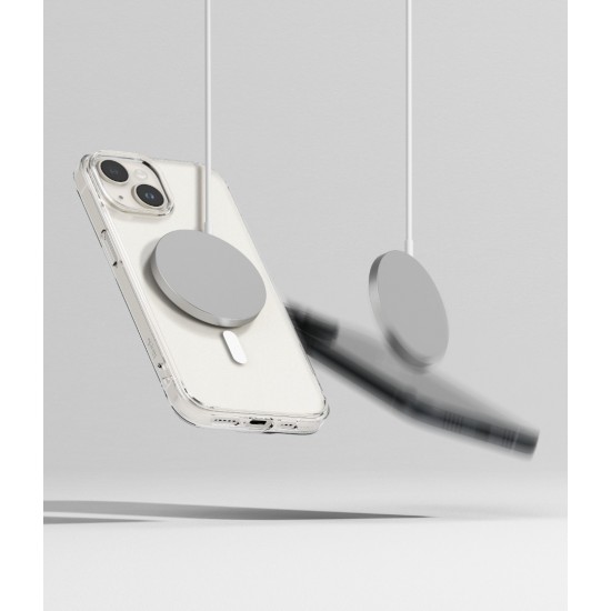 Θήκη Σιλικόνης Ringke Fusion Magnetic hard case with TPU frame for iPhone 15 Mate Clear (FMGM727E52) (MagSafe compatible)