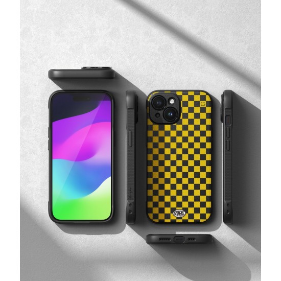 Θήκη Σιλικόνης Ringke Onyx Design Checkboard Yellow Case Cover for iPhone 15 Black (OD731E239) Θήκη Σιλικόνης Ringke Onyx Design Checkboard Yellow Case Cover for iPhone 15 Black (OD731E239)