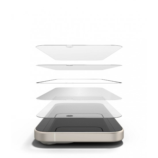 Γυαλί Προστασίας Ringke Privacy Tempered Glass Screen Protector Full Coveraged For iPhone 15 / 16 jig Package (G4as117)