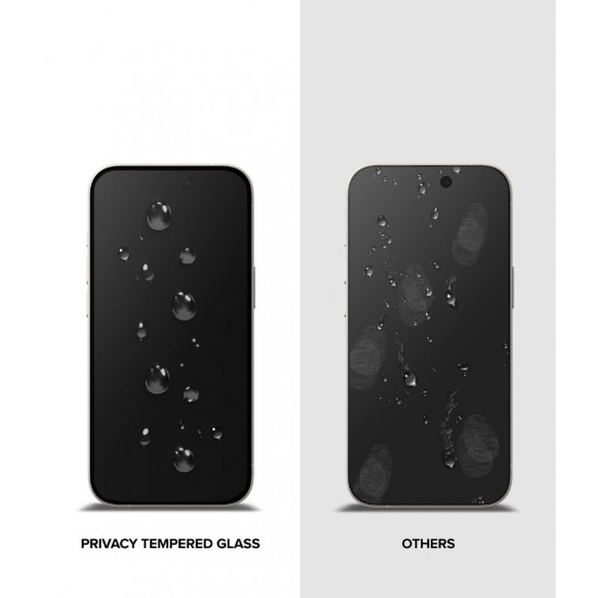 Γυαλί Προστασίας Ringke Privacy Tempered Glass Screen Protector Full Coveraged For iPhone 15 / 16 jig Package (G4as117)