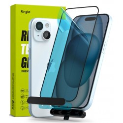 Γυαλί Προστασίας Ringke Invisible Defender ID Full Glass Tempered Glass Tough Screen Protector with Frame for iPhone 15 Plus jig Package (G4as114)