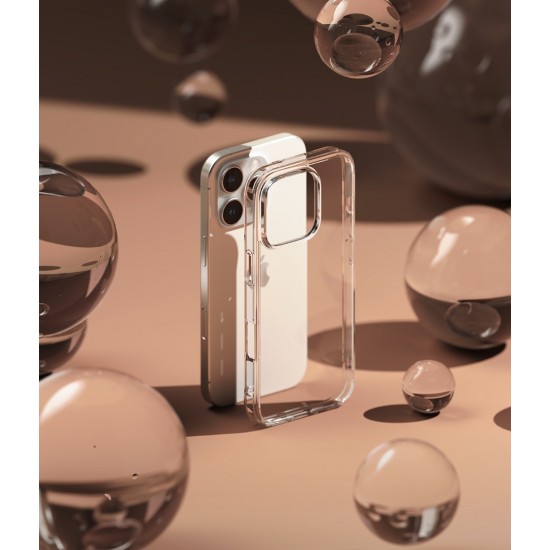 Θήκη Σιλικόνης Ringke Fusion polycarbonate case with TPU frame for iPhone 16 Pro Μax Clear (F900E52)