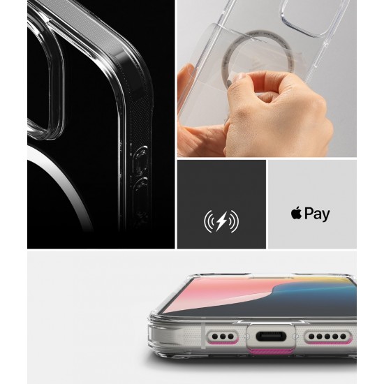 Θήκη Σιλικόνης Ringke Fusion Magnetic polycarbonate case with TPU frame for iPhone 16 Pro Max Clear (FMG894E52) Θήκη Σιλικόνης Ringke Fusion Magnetic polycarbonate case with TPU frame for iPhone 16 Pro Max Clear (FMG894E52)
