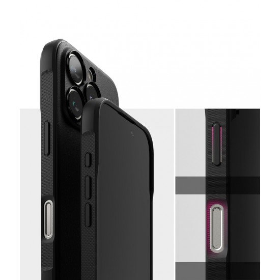 Θήκη Σιλικόνης Ringke Onyx Durable TPU Case Cover for iPhone 16 Pro Max black (N909E55)