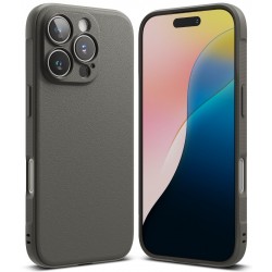 Θήκη Σιλικόνης Ringke Onyx Durable TPU Case Cover for iPhone 16 Pro Max Gray (N909E64)