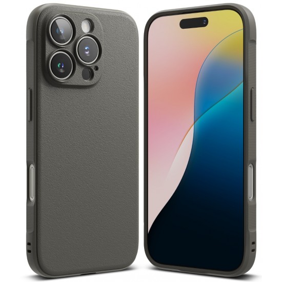 Θήκη Σιλικόνης Ringke Onyx Durable TPU Case Cover for iPhone 16 Pro Max Gray (N909E64)