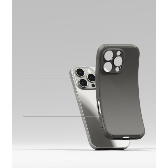 Θήκη Σιλικόνης Ringke Onyx Durable TPU Case Cover for iPhone 16 Pro Max Gray (N909E64)