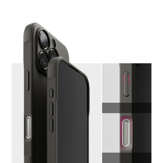 Θήκη Σιλικόνης Ringke Onyx Durable TPU Case Cover for iPhone 16 Pro Max Gray (N909E64)