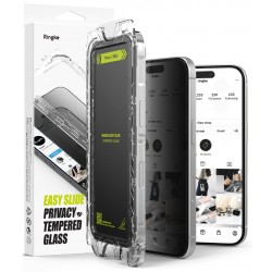 Γυαλί Προστασίας Ringke Easy Slide Privacy Tempered Glass Screen Protector for iPhone 16 Pro (2 Τεμάχια) (G4as928)
