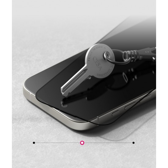 Γυαλί Προστασίας Ringke Easy Slide Privacy Tempered Glass Screen Protector for iPhone 16 Pro (2 Τεμάχια) (G4as928)