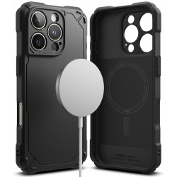 Θήκη Σιλικόνης Ringke Rugged Gear Magnetic protection Case for iPhone 16 Pro Max black (RGM950E55)