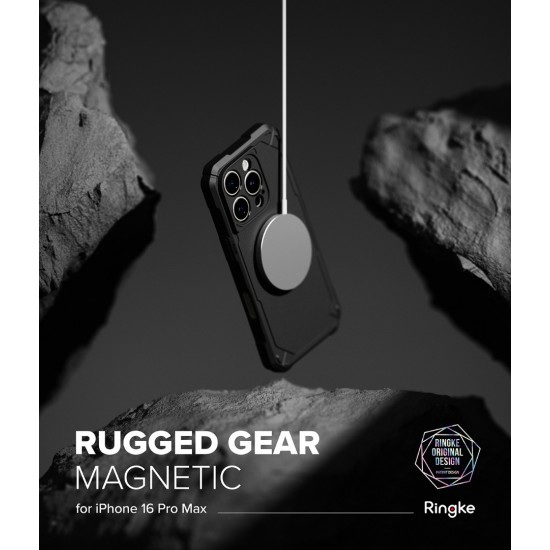 Θήκη Σιλικόνης Ringke Rugged Gear Magnetic protection Case for iPhone 16 Pro Max black (RGM950E55) Θήκη Σιλικόνης Ringke Rugged Gear Magnetic protection Case for iPhone 16 Pro Max black (RGM950E55)