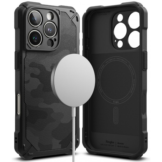 Θήκη Σιλικόνης Ringke Rugged Gear Magnetic protection Case for iPhone 16 Pro Max Camo Black (RGM950E245)