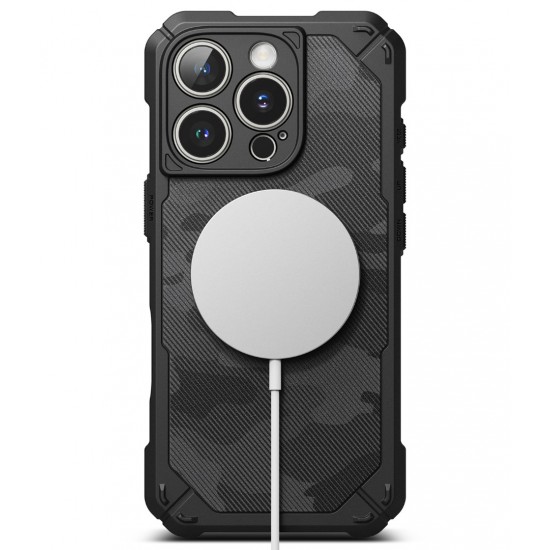 Θήκη Σιλικόνης Ringke Rugged Gear Magnetic protection Case for iPhone 16 Pro Max Camo Black (RGM950E245)