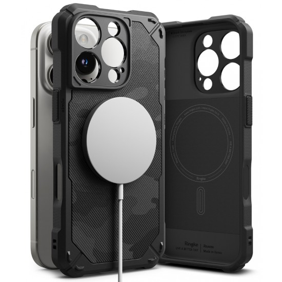 Θήκη Σιλικόνης Ringke Rugged Gear Magnetic protection Case for iPhone 16 Pro Max Camo Black (RGM950E245)