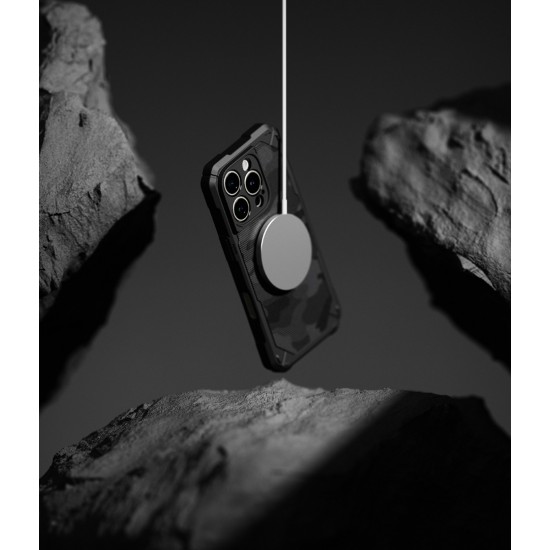 Θήκη Σιλικόνης Ringke Rugged Gear Magnetic protection Case for iPhone 16 Pro Max Camo Black (RGM950E245)
