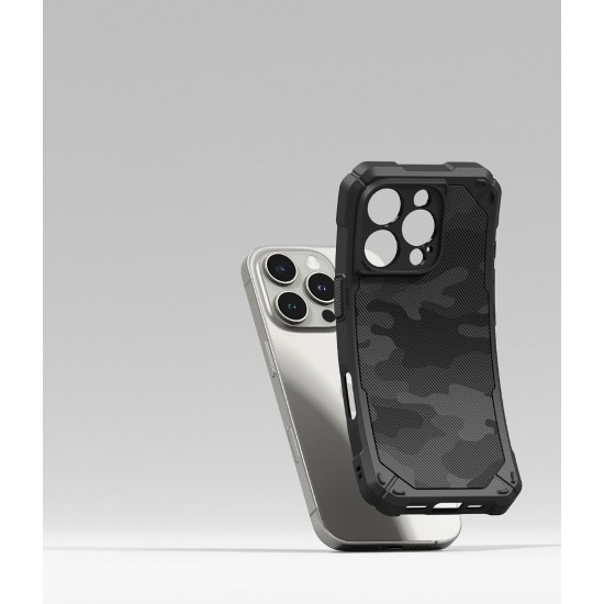 Θήκη Σιλικόνης Ringke Rugged Gear Magnetic protection Case for iPhone 16 Pro Max Camo Black (RGM950E245)