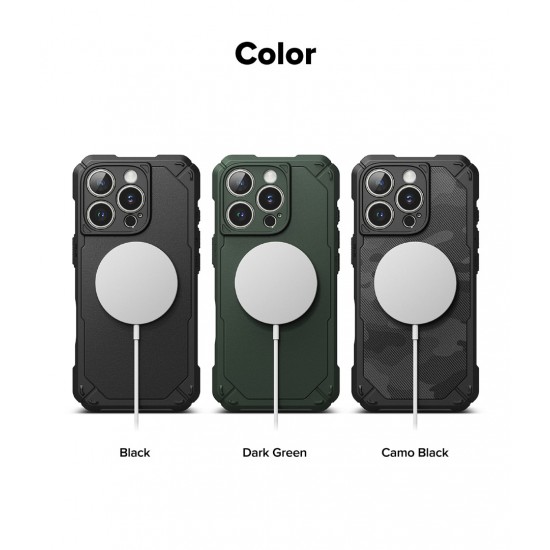 Θήκη Σιλικόνης Ringke Rugged Gear Magnetic protection Case for iPhone 16 Pro Max Camo Black (RGM950E245)